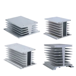 Three-phase SSR  Aluminum Heat Sink   60A 80A 100A 150A 200A 300A 400A High Power Radiator DC to AC AC TO  AC