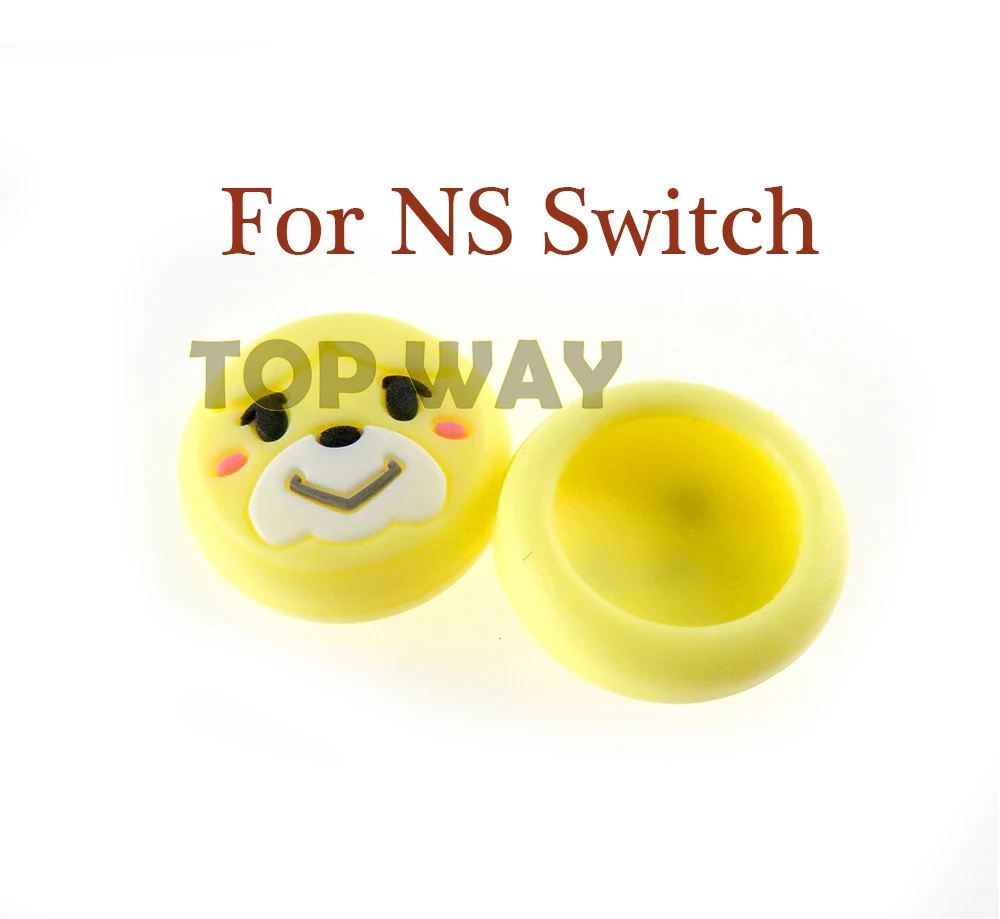 2pcs Tree Leaf Bell Bear Thumb Stick Grip Cap Joystick Cover For Nintend Switch Lite NS JoyCon Controller Thumbstick Case