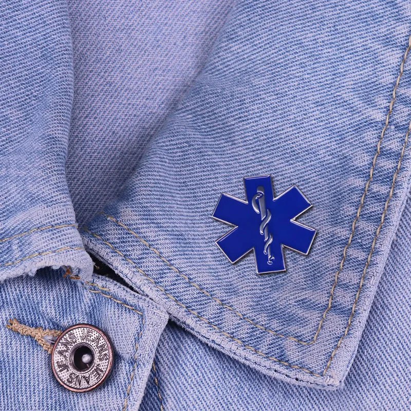 Star of Life EMS EMT Paramedic pins beautiful way to show support for those emergency medical profession