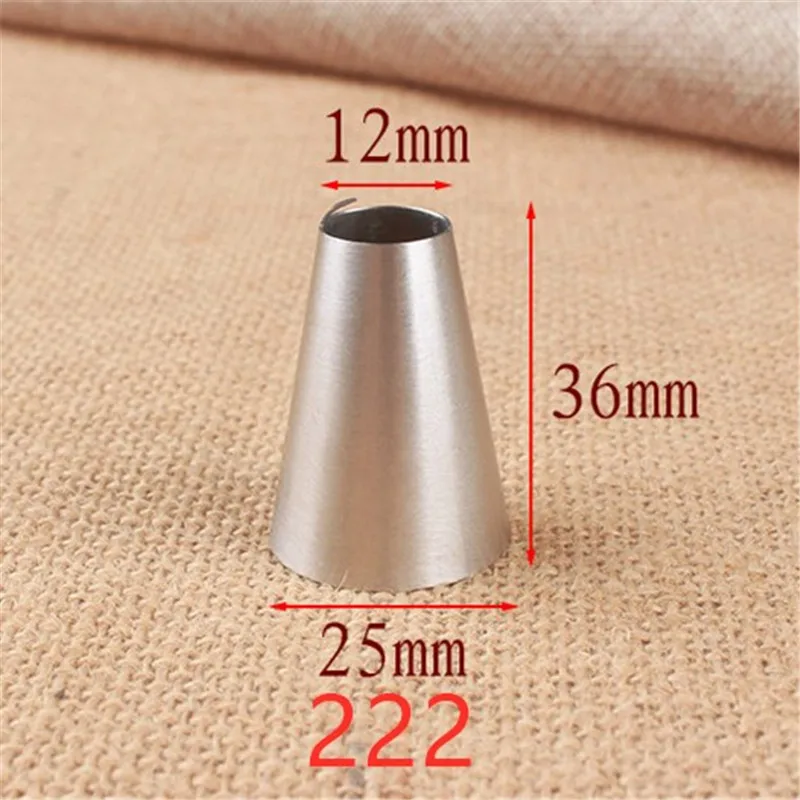 1-2pcs #222S #222 Round peach Piping Nozzles Pastry Tips Decorating Fondant Cake Decorating Sugarcraft Tool Pastry Tool Bakeware