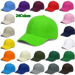 Men Women Unisex Black Cap 24 Solid Color Baseball Cap Snapback Caps Casquette Hats Fitted Casual Gorras Hip Hop Dad Hats