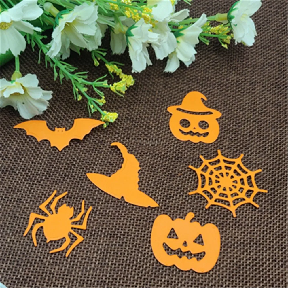 Halloween Cobweb pumpkin hat bat set frame Metal Cutting Dies Stencils For DIY  Decorative Embossing Handcraft Die Template