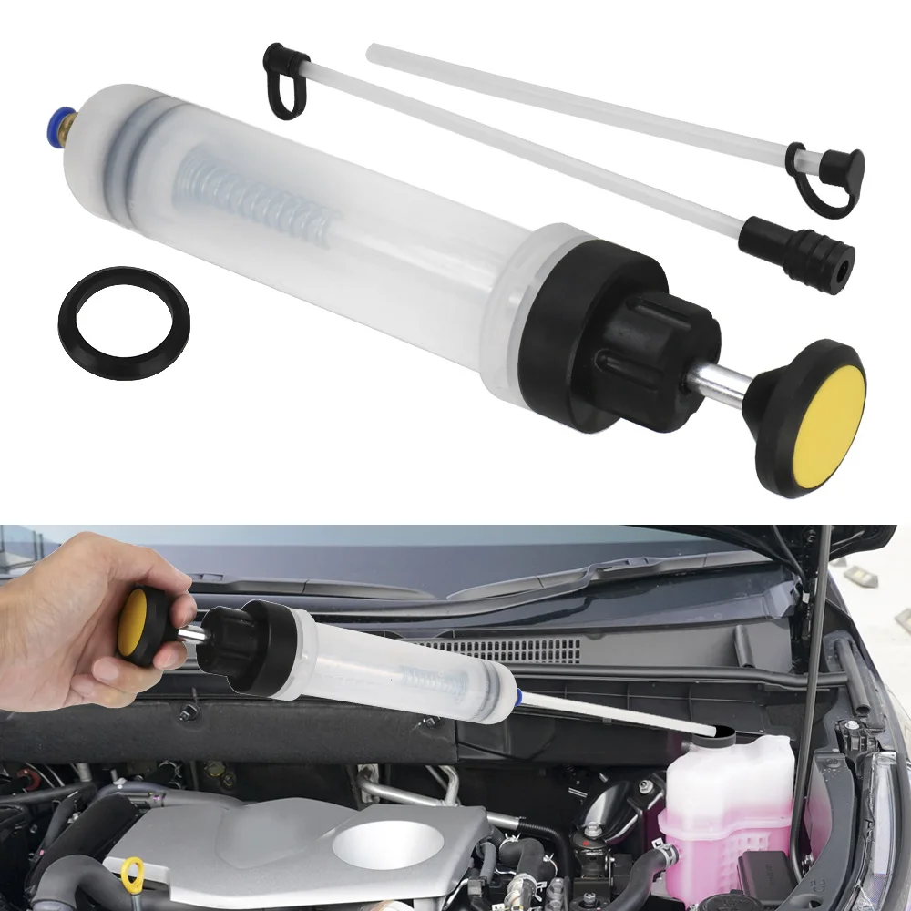 200cc Pump Car Oil Change Fluid Extractor Motorcyle Brake Bleeder Drain Transfer Kit Repair Tools Off Road 4x4 Truck Accessories