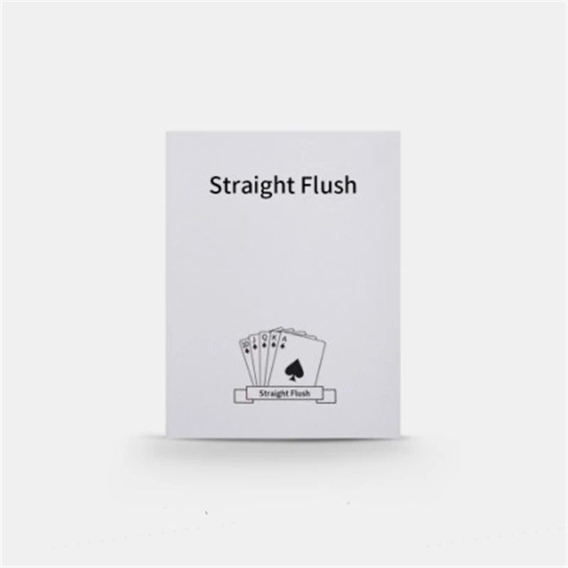 Straight Flush Poker Magic Tricks Card Magia Close Up Magic Magic Fun Mentalism Illusion Gimmicks Props Accessories