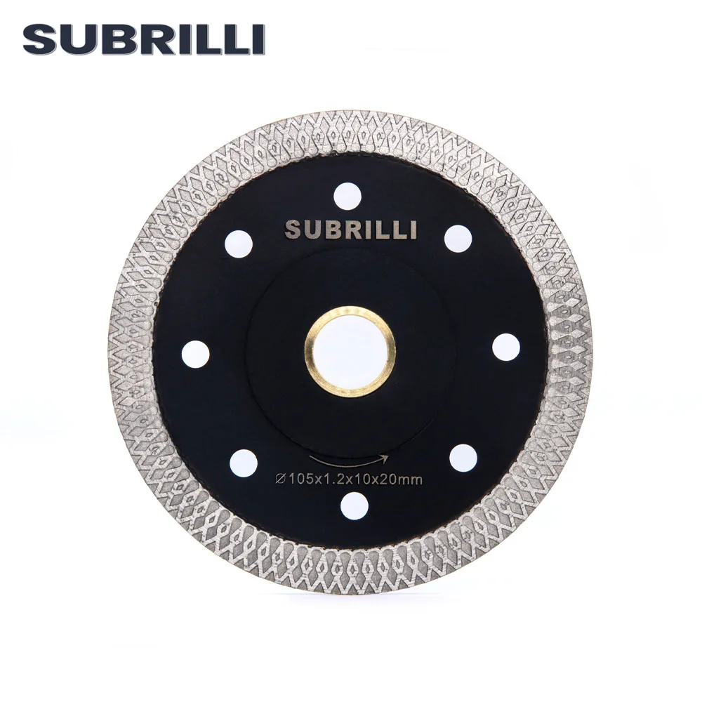 SUBRILLI 4" Super Thin Diamond Saw Blade Hot Pressed Sintered Cutting Wheel Ceramic Tile Porcelain Granite Circular Saw Blade