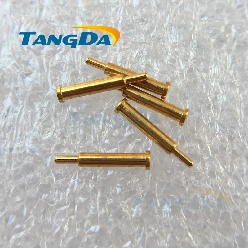 

Tangda 1000pieces 2*10mm D 2*10 spring probe PCB test pin High current Guide pin locating pin Pogo pin for charging connector A.