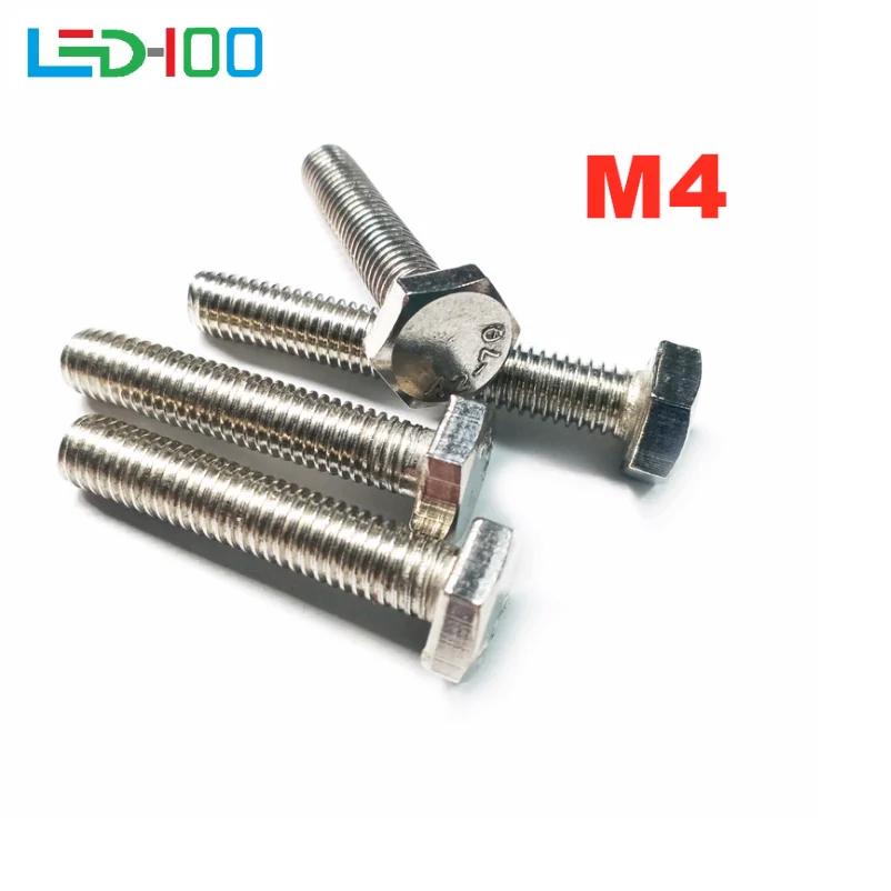 NEW M4 M5 M6 304 tainless steel Outer hexagon screws, left outer Hexagon Reverse Thread reverse bolt 8~50MM