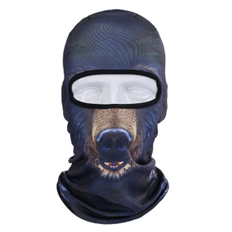 Bandana 3D de Animal para ciclismo, pasamontañas para pescar, máscara facial, bufanda multifuncional para la cabeza al aire libre, gran oferta