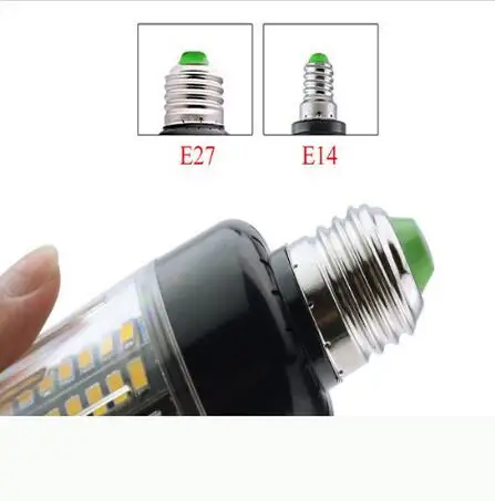 

No Flicker Real Watt E14 3W 5W 7W 9W 12W 15W SMD 5736 LED Corn Lamp Smart IC Bulb AC 85-265V Chandelier Light Spotlight