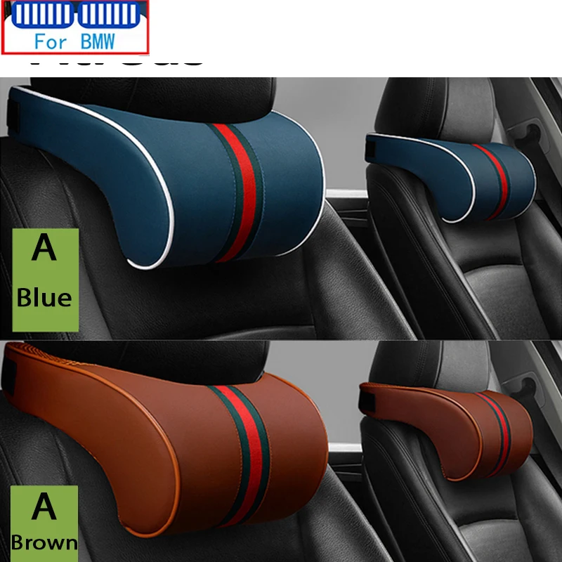 Car Memory Headrest Neck Pillow For BMW E46 E90 E60 F10 E39 F30 E36 F20 E87 E90 E70 E91 E30 G30