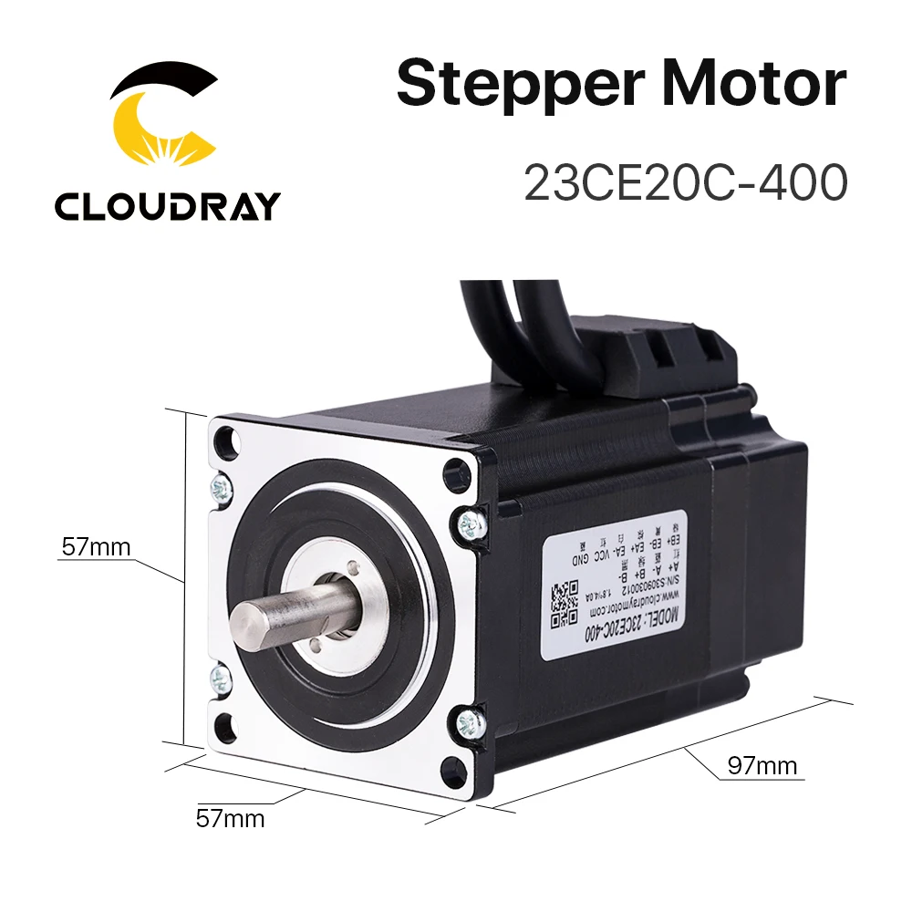 Imagem -02 - Cloudray-nema 23 Stepper Motor com Codificador Servo Driver Fácil Loop Fechado Cabo Livre de 15 m 2.0n.m