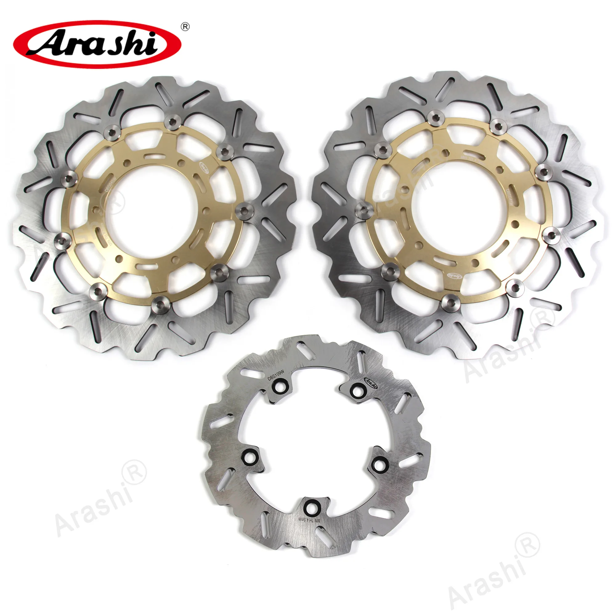 Arashi GSXR 1000 2016 CNC Full Floating Front Rear Brake Disc Rotor For SUZUKI GSX-R 1000 GSXR1000 GSX1000R GSX-R1000 16