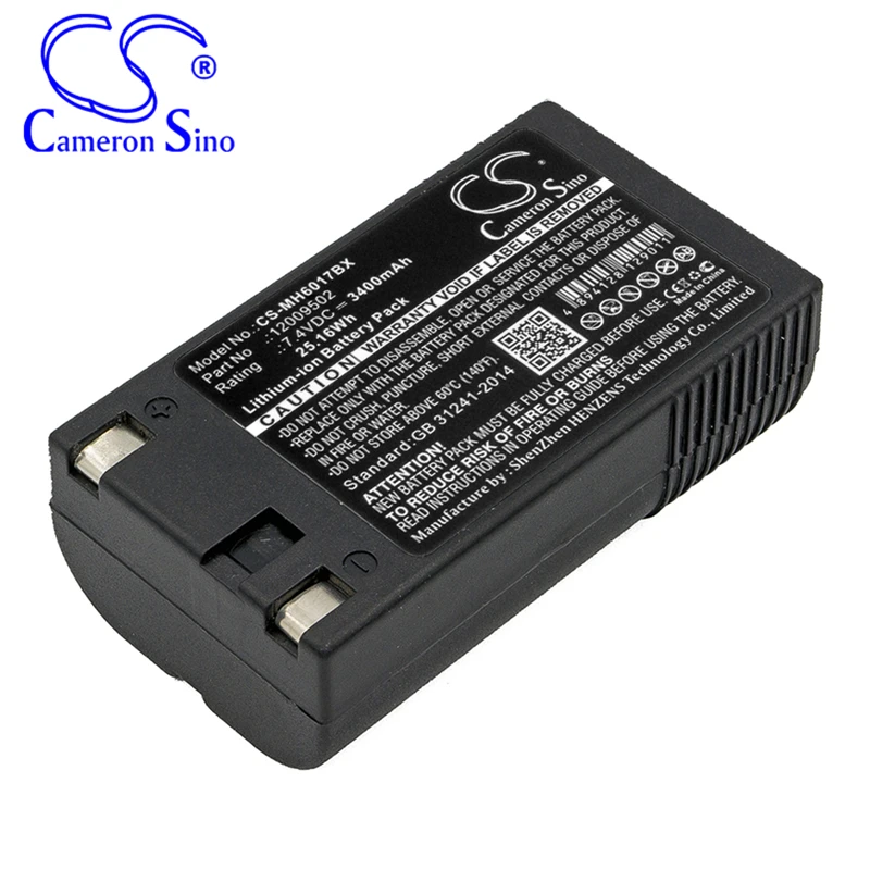 CameronSino Battery for Monarch 6017 Handiprint 6032 Pathfinder 9460 Sierra Sport Fits Paxar 12009502 Barcode Scanner Battery