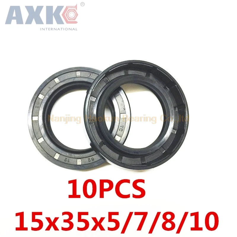 

AXK 10pcs TC 15x35x5 15x35x7 15x35x8 15x35x10 15x35 Skeleton Oil Seals high-quality Seals Radial shaft seals