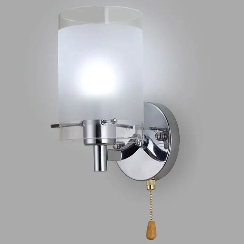 arandela led de parede moderna 85265v e27 sem lampada vidro decorativo 01