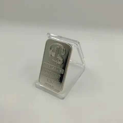 5pcs/lot CO025 1 TROY OUNCE 999 FINE SILVER BULLION BAR NORTHWEST TEERITORIAL MINT DAT TIB NV METAL Iron/Zinc Crafts Gift