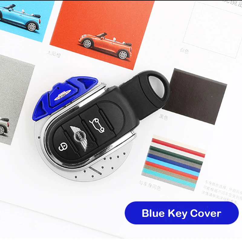 JCW Brake Disc Style Shape Key Fob Case Shell with Keychain Ring Belt For MINI Cooper 3rd Gen F55 F56 F57,2nd Gen F60 Countryman