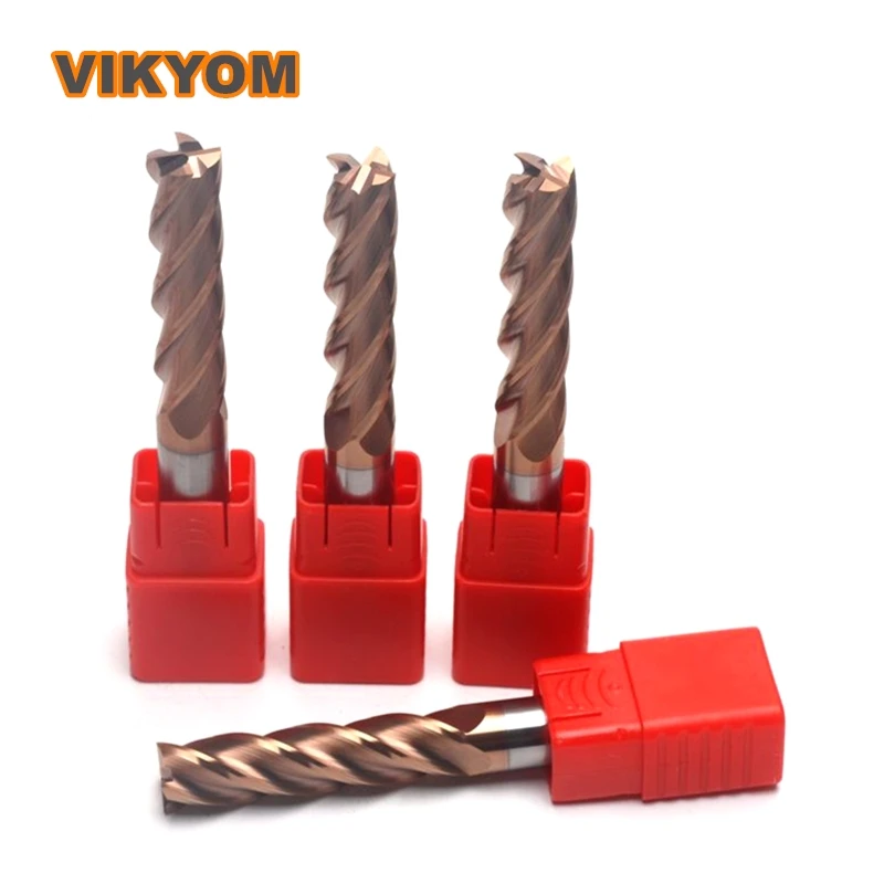 

HRC55° 4-Flutes Alloy Tungsten Steel Slotting End Mill 2pcs Milling Cutter Diameter 6 8 10 12 14 16 20X150 200mm Length