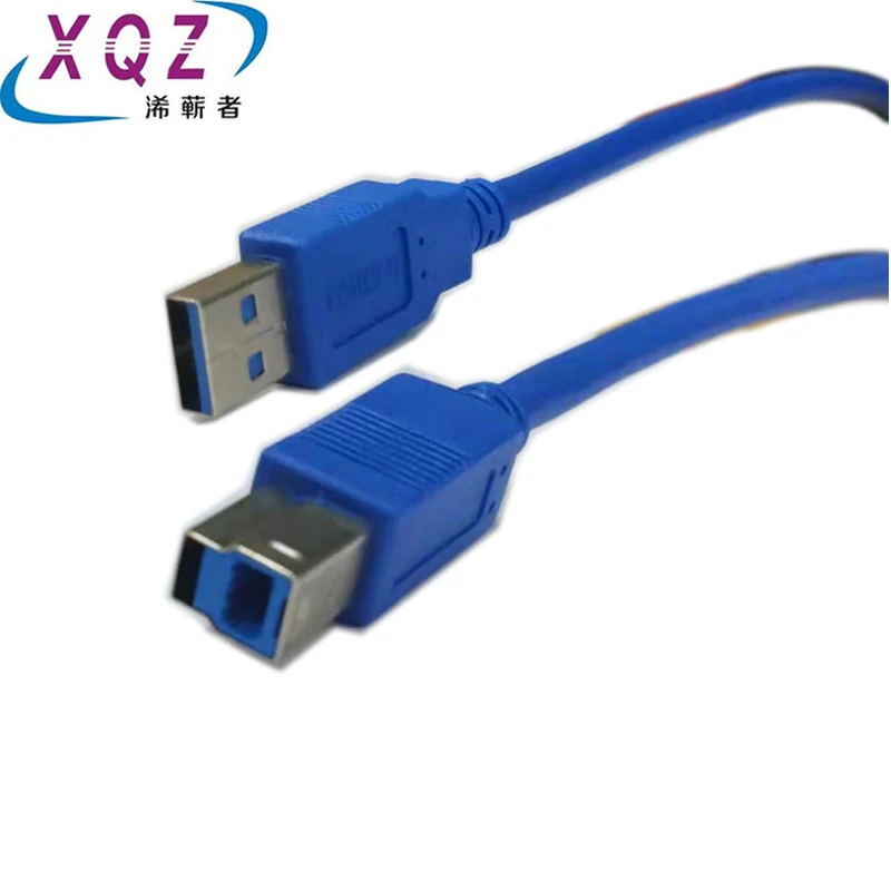 USB3.0 printer cable USB3.0 AM/ 3.0 BM printer data cable A/B for charging case blue