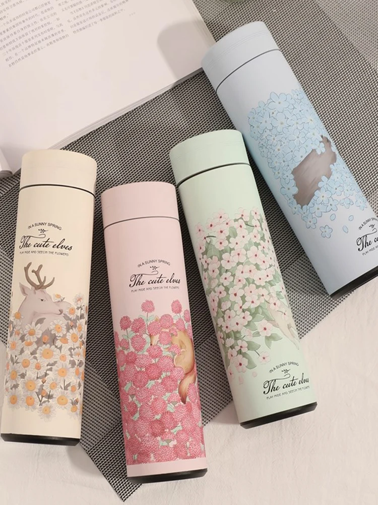 Thermos de Sport de 480mL, bouteille d'eau chaude en acier inoxydable avec Septum de thé, tasse à café isolée sous vide