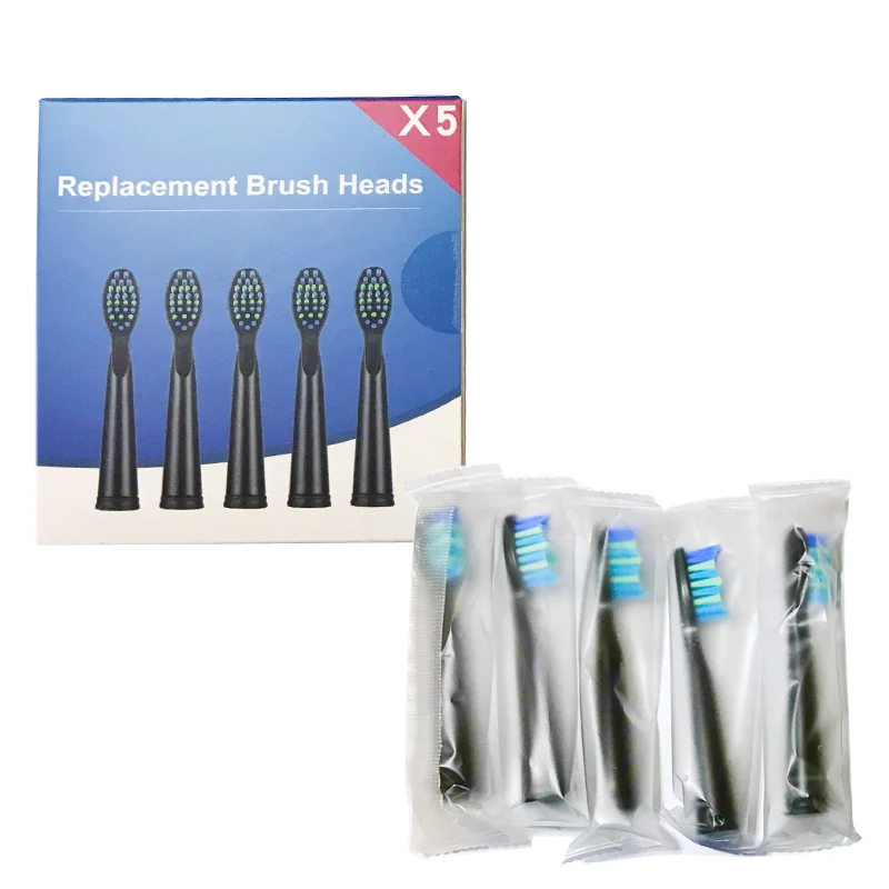 Насадки для электрической зубной щетки Sonic, сменные насадки для зубной щетки, мягкая щетина, 5 шт . для Seago SG-507B/908/909/917/610/659/719/910