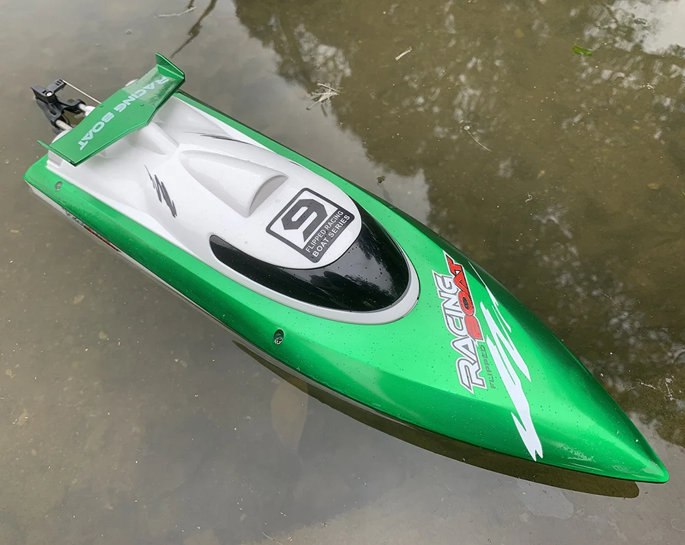 Średni RC Watercraft Feilun FT009 WL912 pilot łódź W/1500mah bateria 4WD 2.4G szybki 35 km/h dla chłopców Hobby na jeziorze morze