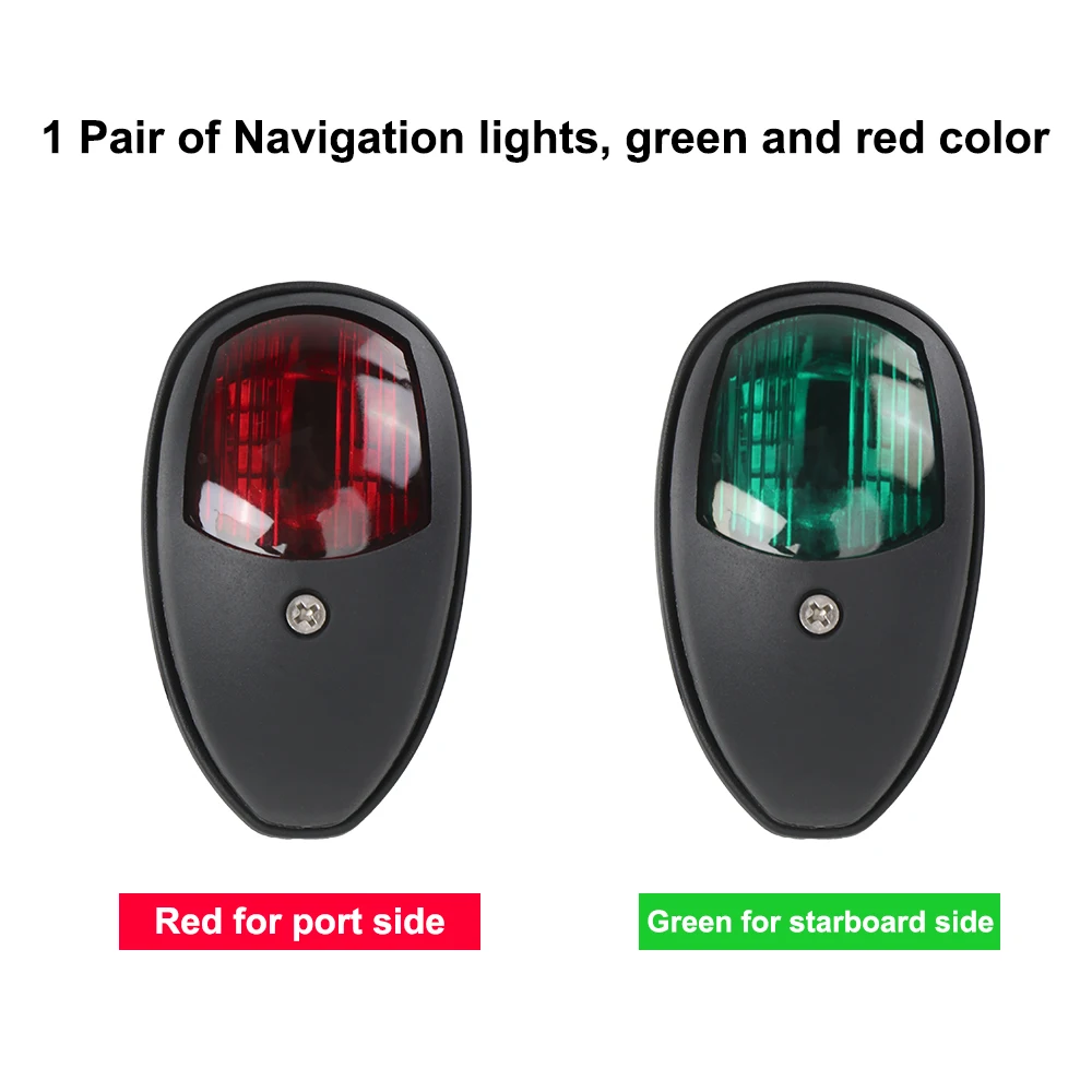 Feu de Navigation 10V-30V, Signal d'avertissement, lampe étanche, feu latéral de Port Starboard pour Yacht marin camion remorque Van