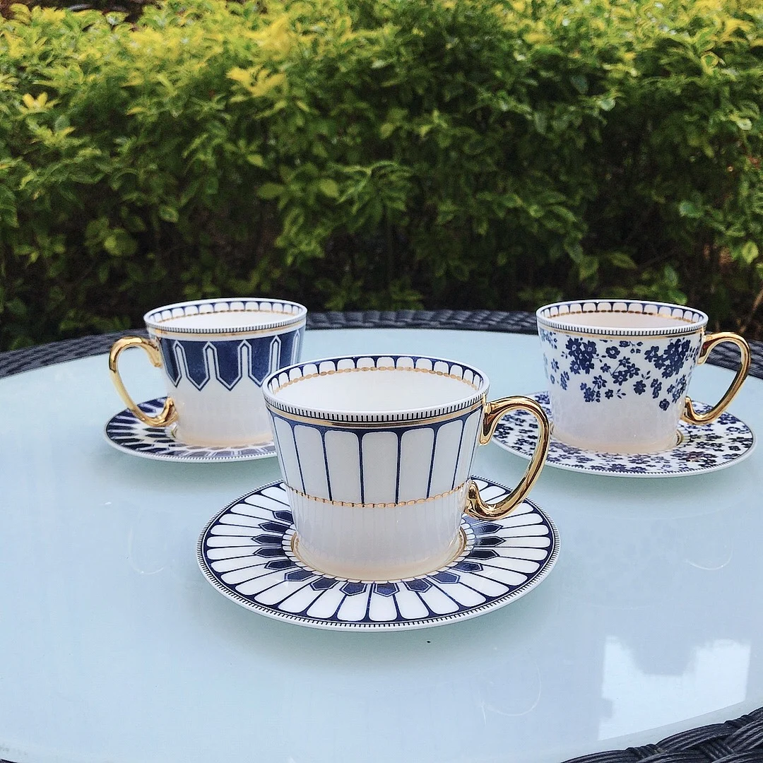 

English Phnom Penh bone China coffee cup and saucer exquisite coffee cup set retro afternoon tea cup flower teacup cup cups