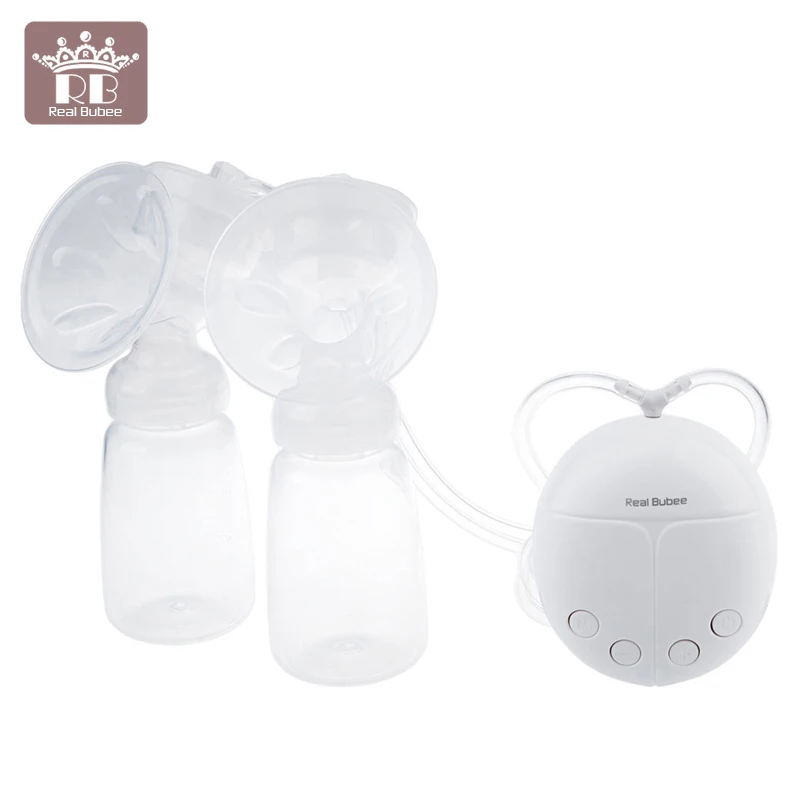 

Breast Pumps Double Electric Breast Feeding Pump, Pain Free Strong Suction Power with 150ml Bottles Hands-free, Quiet, BPA Free