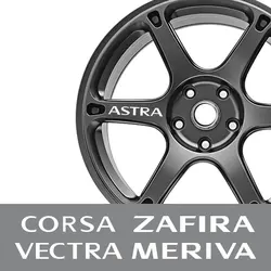 For Opel OPC Crossland X Astra Insignia Corsa Mokka Vectra Adam Combo Grandland Meriva Tigra Vivaro Zafira Car Wheel Rim Sticker