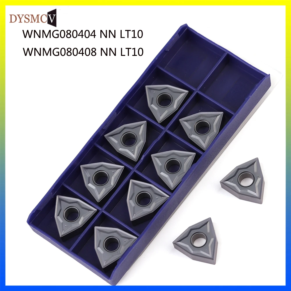 10PCS LAMINE 100% original WNMG080404 NN LT10 carbide blade CNC lathe cutter head WNMG080408 tool