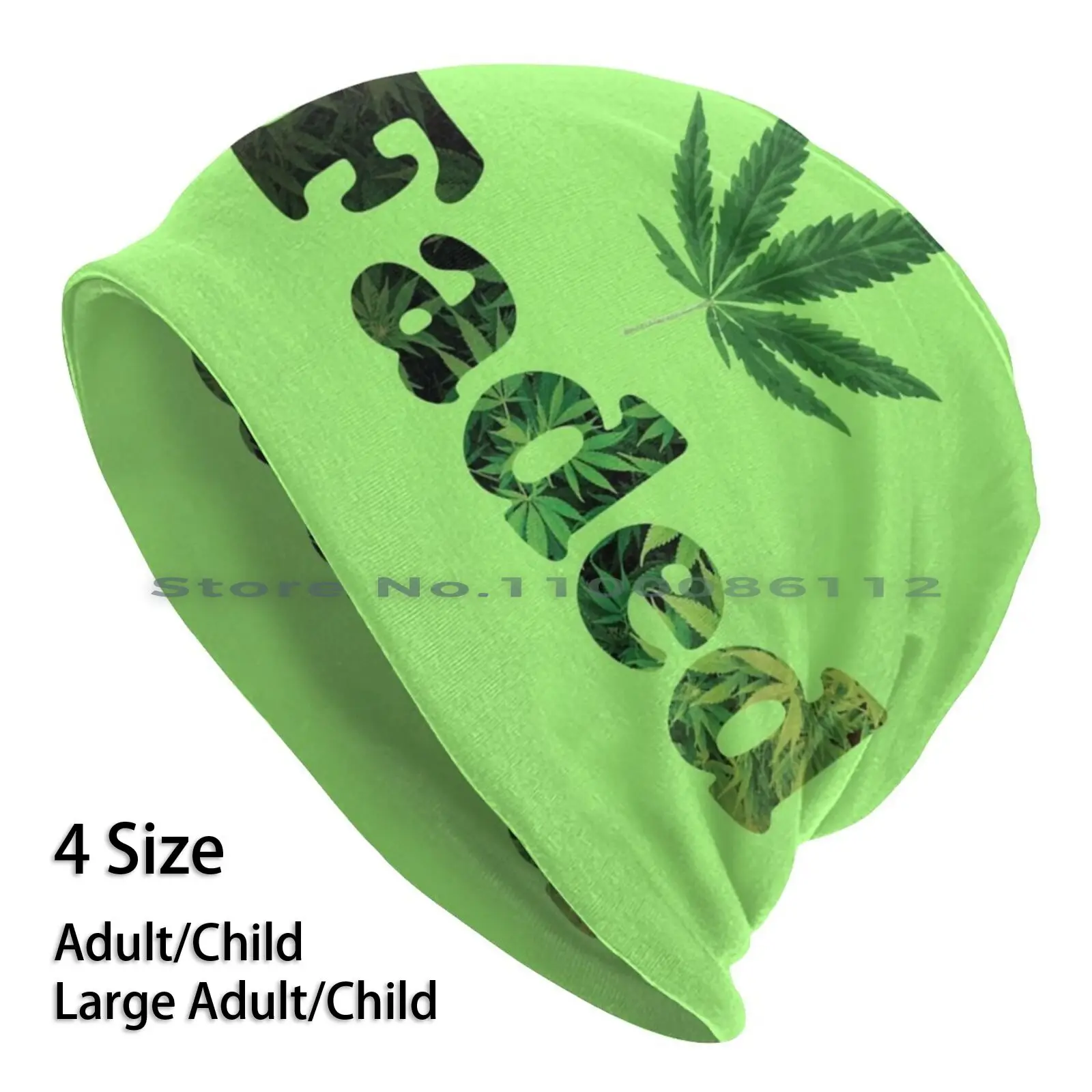 Faded Beanies Knit Hat Faded Trees Green Vivid High Smoke Smoker Stoned Life Rx Medicated Plant Rasta Herb Cute Vape Fashion