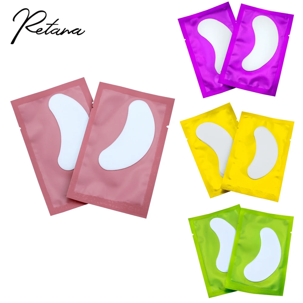 50/100 Pairs Paper Patch Eyelashes Under The Eye Pads Eyelash Extension Paper Patch Eye Stickers Stickers Packaging Makeup Tools