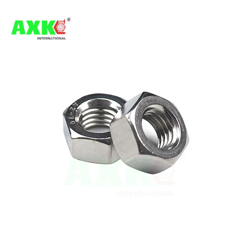 

AXK Metric 304 Stainless Steel Hex Hexagon Nut DIN934 M1 M1.2 M1.4 M1.6 M2 M2.5 M3 M4 M5 M6 M8 M10 M12 M16 M20 Screw Nuts