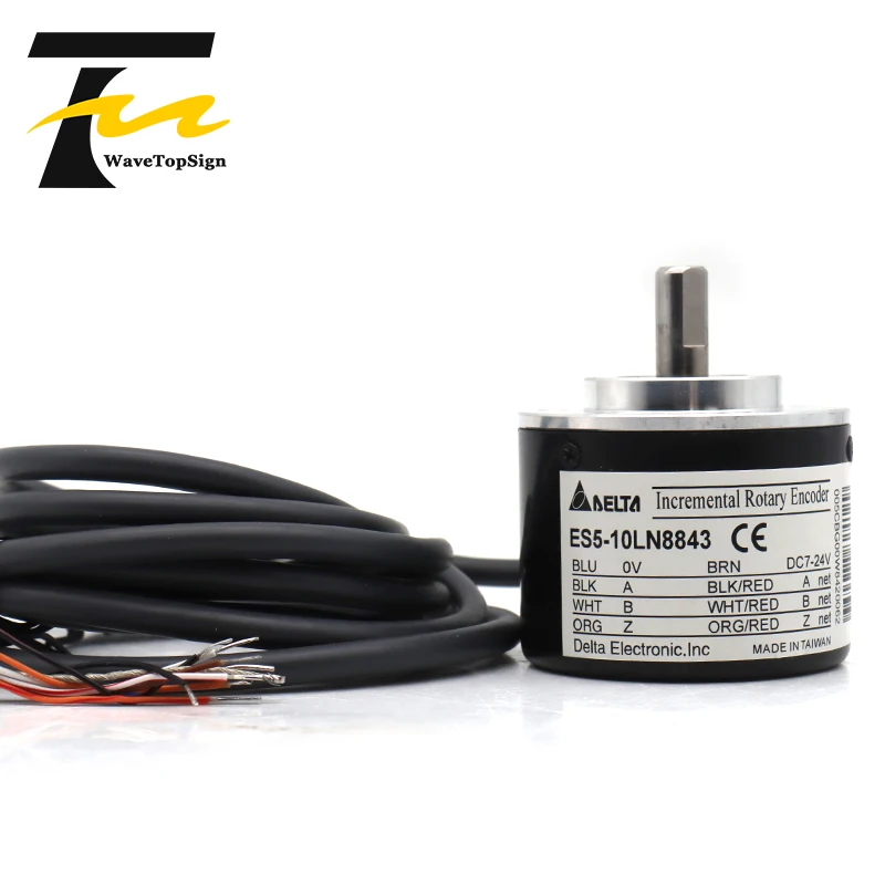 WaveTopSign ES5-0CCN8965 Incremental Rotary Encoder OD 50mm solid shaft 8mm ES5-10CN8843