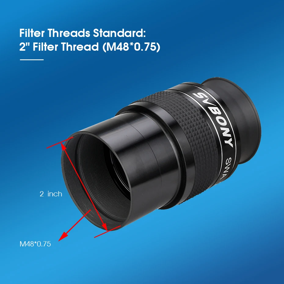 SVBONY Teleskop 2" Superweitwinkelokular 26 mm SWA 70 ° Okular Ultraweitwinkel Achromatisch SV154 – Detail 5