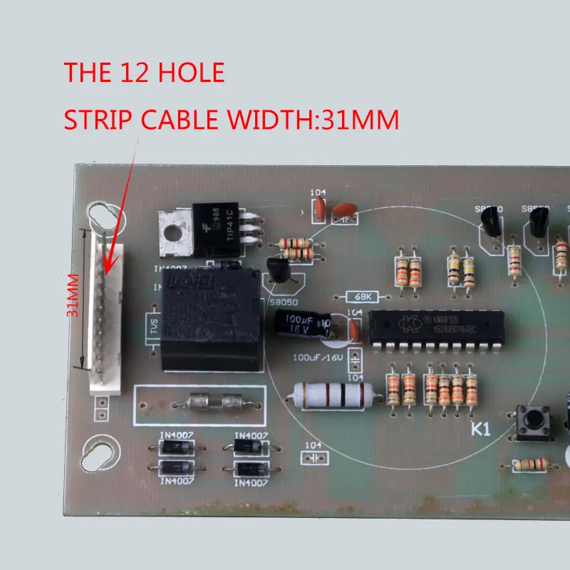 منقي مياه الكمبيوتر مجلس التحكم عرض 12 دبوس جهاز تنقية المياه اكسسوارات 24 فولت شاشة LCD شاشة مستديرة لوحة عمودية