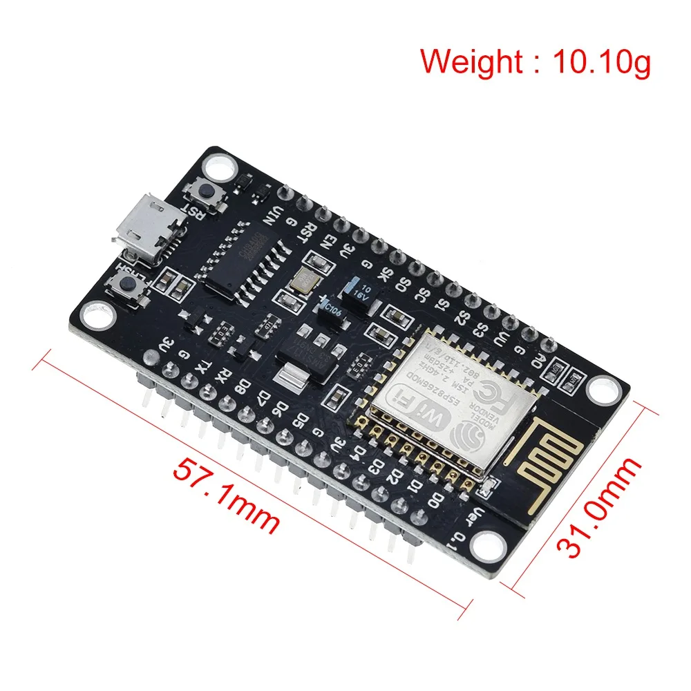 Tzt drahtloses Modul nodemcu v3 ch340 lua wifi Internet der Dinge Entwicklungs platine esp8266 mit Leiterplatte antenne und USB-Anschluss – Detail 23