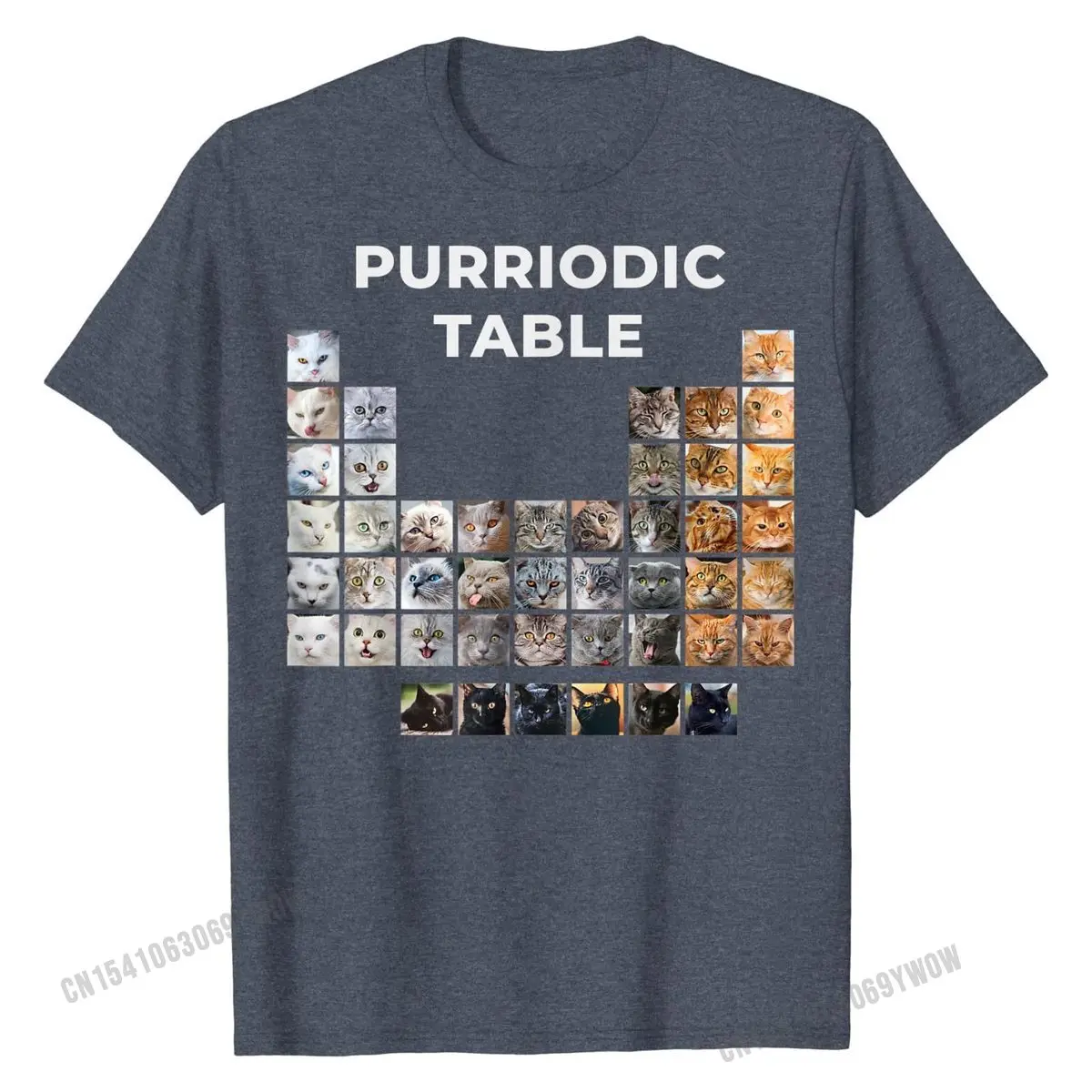 Funny Cat Chemistry Pun Periodic Table Gift For Men Women T-Shirt Fashion Mens T Shirt Cotton Tops Shirts Design