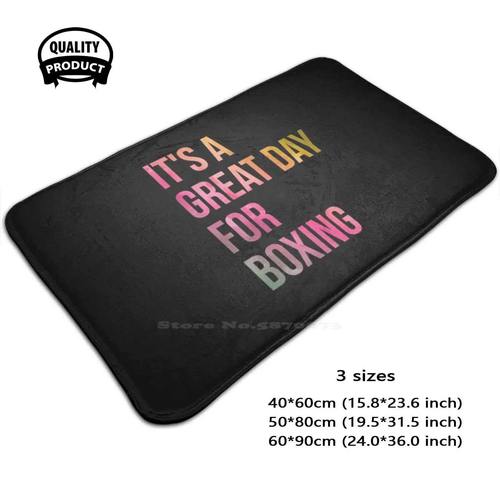 It'S A Great Day For Boxing In Watercolor Soft Cushion Home Carpet Door Mat Car Rug Boxing Boxers Boxing Fan Boxing Coach