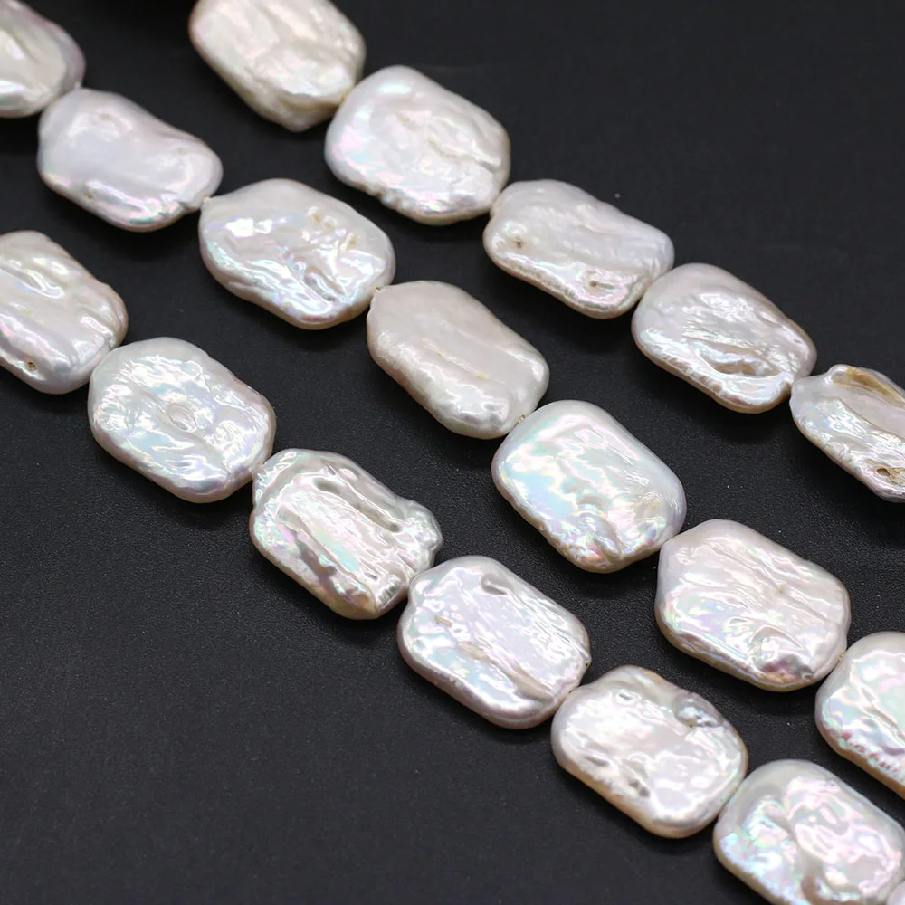 

15-22mm Natural White Baroque Beaded High Quality Irregural Natural Pearl Loose Beaded for Making DIY Jewerly Necklace Bracelet