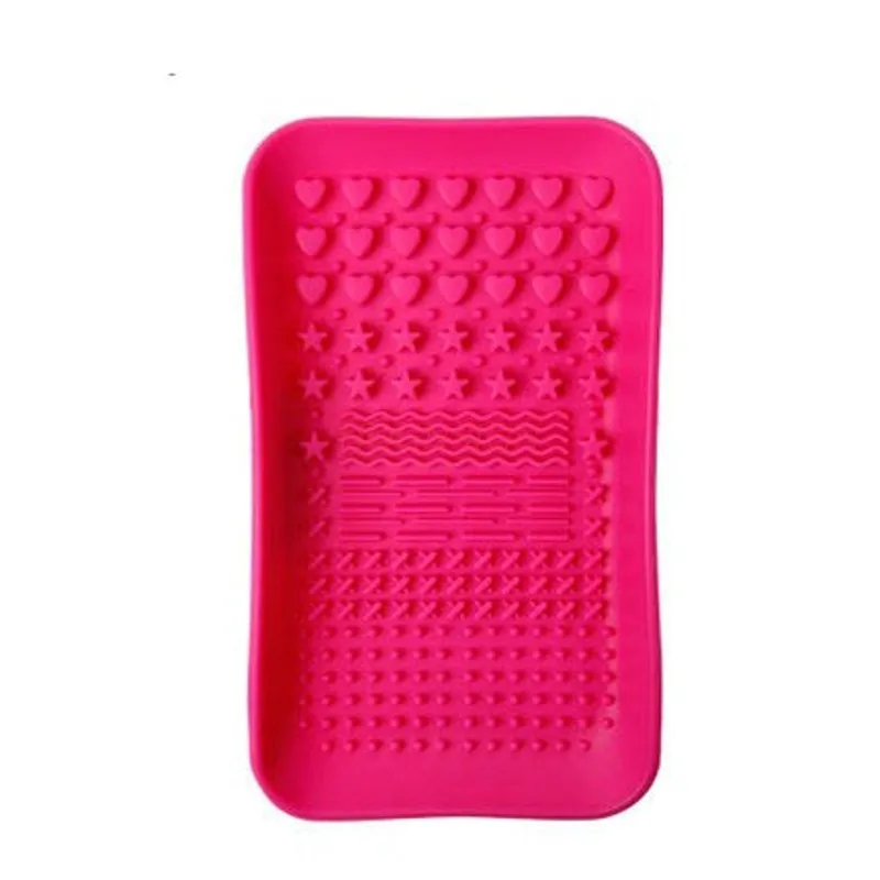 Pincel de maquiagem, esfregador, placa de silicone, escova de maquiagem, venda