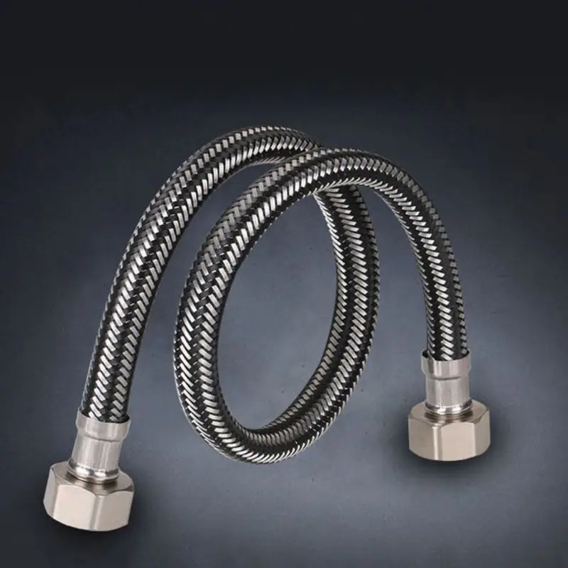 Metal Woven Basin&Toilet water weaved plumbing hose,bathroom  heater flexible connect pipes  Drop Ship