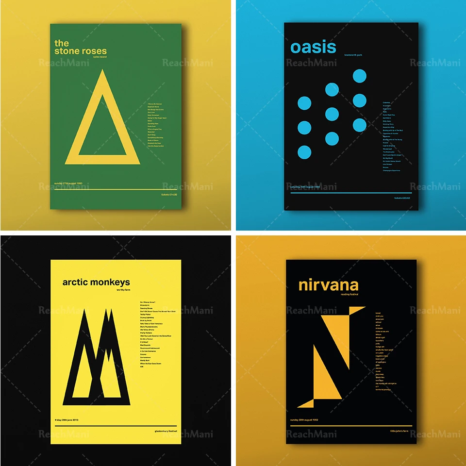 World concert prints, concert posters