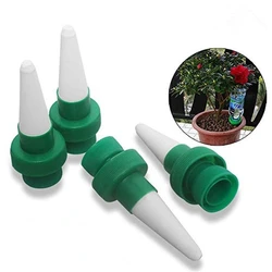 4 pcs Self Automatic Drip Irrigation Bottle Ceramic Lazy Watering Device Plant Flowers Bonsai Waterer For Garden Travel Dripper