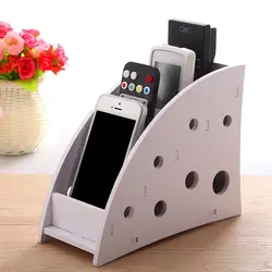 Remote Holder Organizer Table Storage Control Box Bedside Stationary Nightstand Accessories Controller Case Desktop For