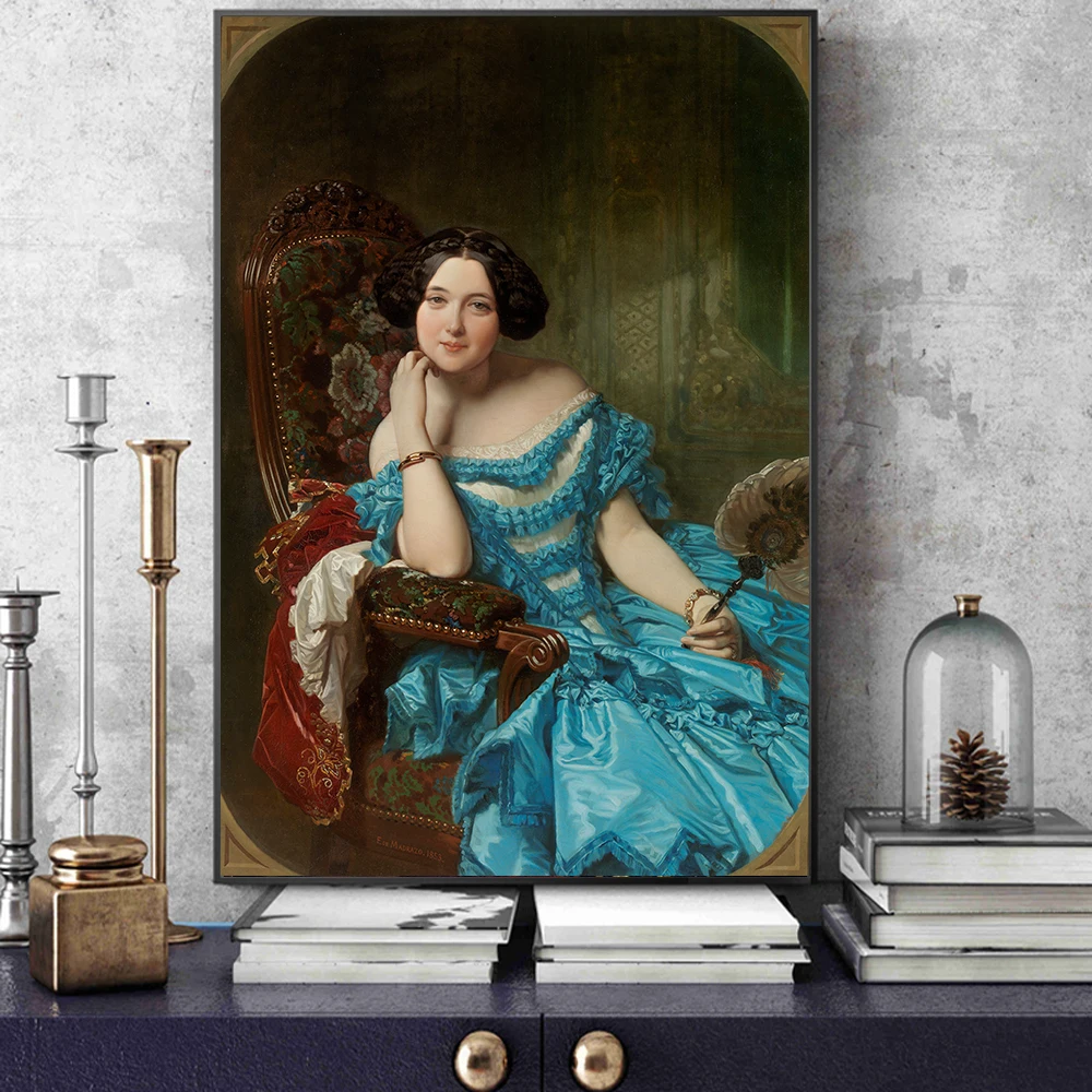 

Spanish Countess of Vilches Paintings for Living Room Decor Famous Artwork Canvas Prints Art Classical Wall Art Home Decoration