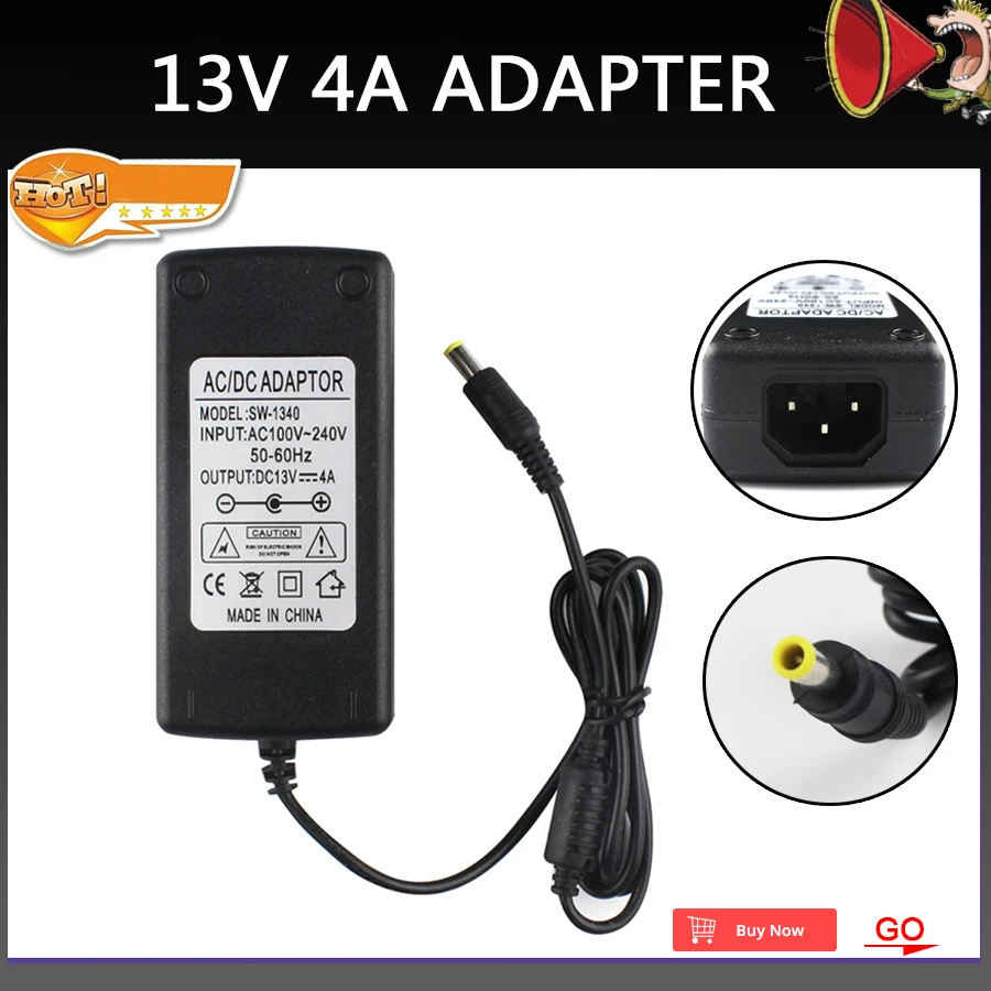 

New 13V 4A Adapter For Roland AC-33 Acoustic Guitar Amp psb12u PSB-12U Power Supply Free shipping