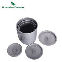 Boundless Voyage Titanium Mug 200ml 300ml 450ml Camping Tea Coffee Cup with Lid & Folding Handle Outdoor Lightweight Drinkware
