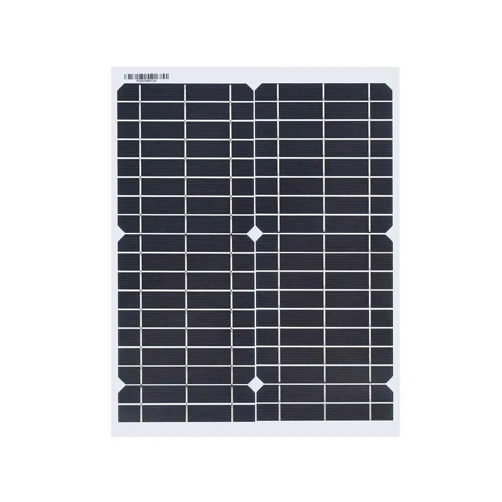 20W 18V Solar Panel Kit Cable 5V USB Cigarette Lighter Alligator Clip Charge for Phone car Battery and Other Electronic Devices